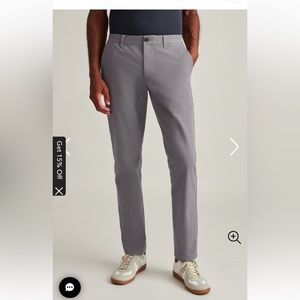 2 Never Worn Men’s Bonobos Stretch Washed Chino in Grey and Blue/Green